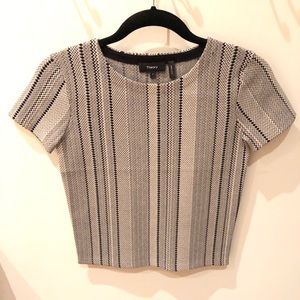 Theory black white pattern top
